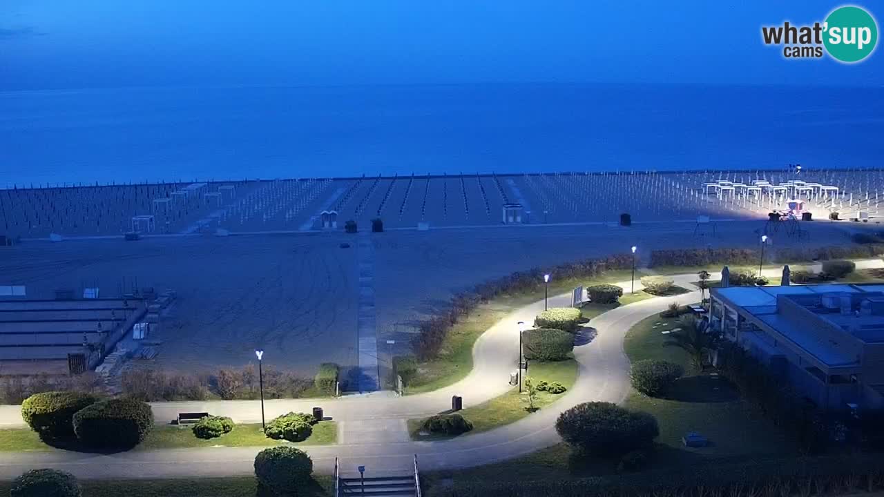The beach of Bibione webcam – Italy