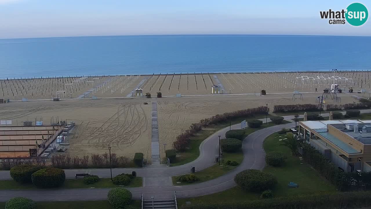 La camera en vivo de la playa de Bibione – Italia