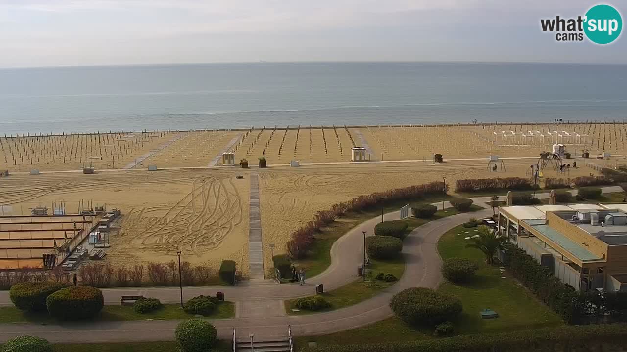 La spiaggia di Bibione webcam live e piazzale Zenit