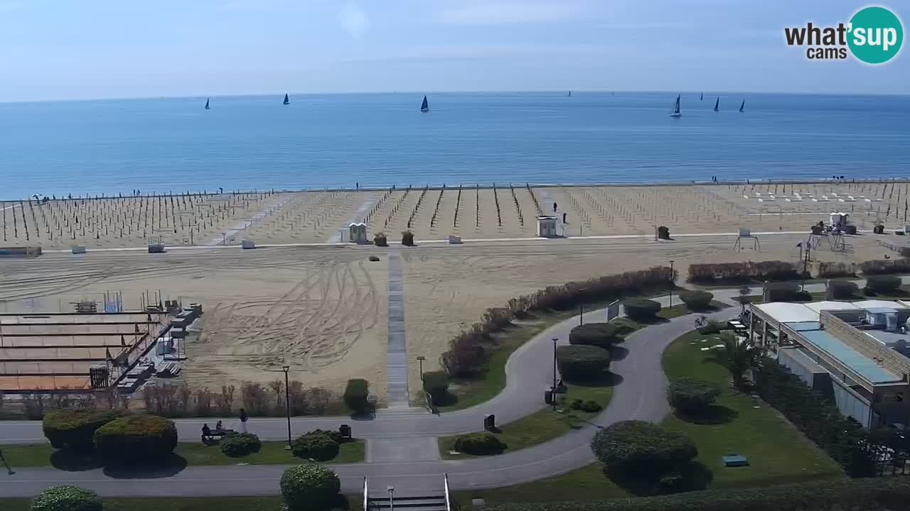 La camera en vivo de la playa de Bibione – Italia
