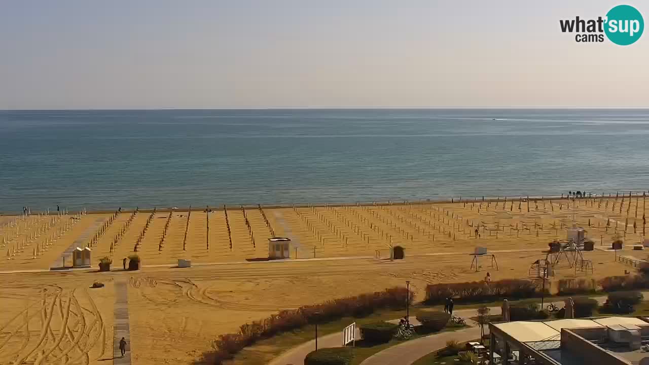 The beach of Bibione webcam – Italy