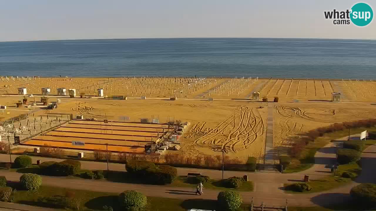 The beach of Bibione webcam – Italy