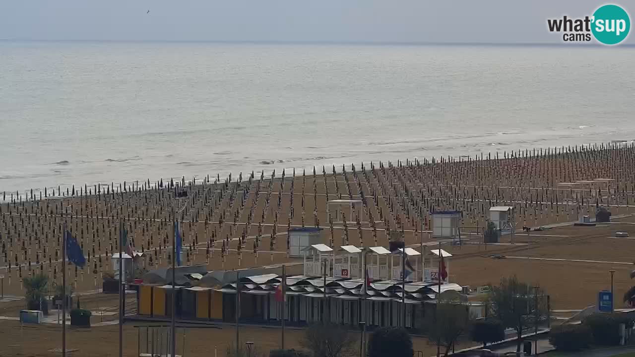 The beach of Bibione webcam – Italy