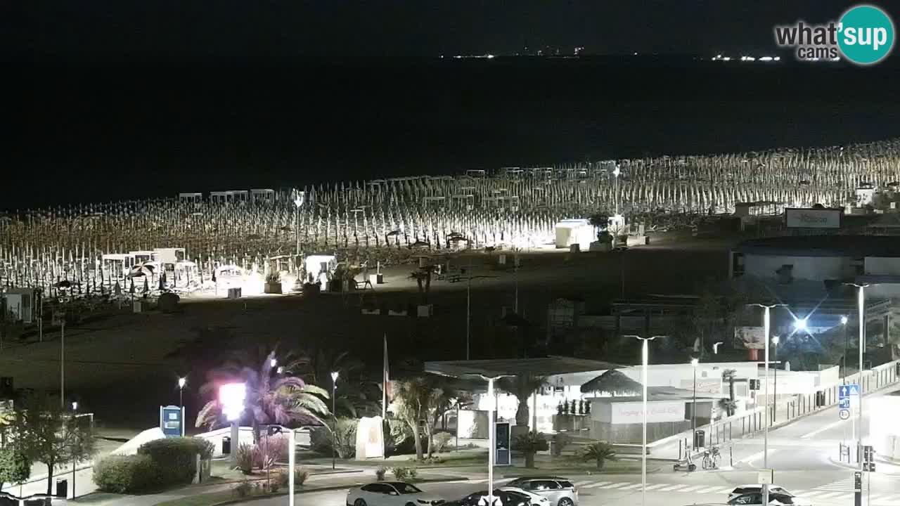 La spiaggia di Bibione webcam live e piazzale Zenit
