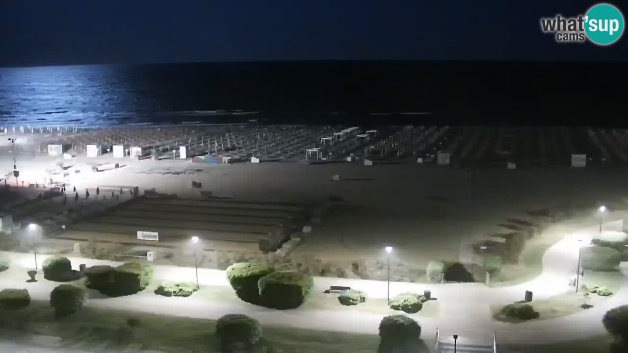 The beach of Bibione webcam – Italy