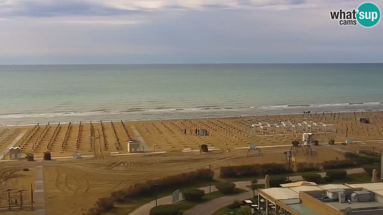 The beach of Bibione webcam – Italy