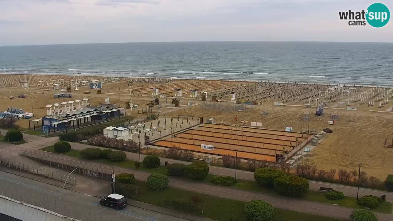 The beach of Bibione webcam – Italy