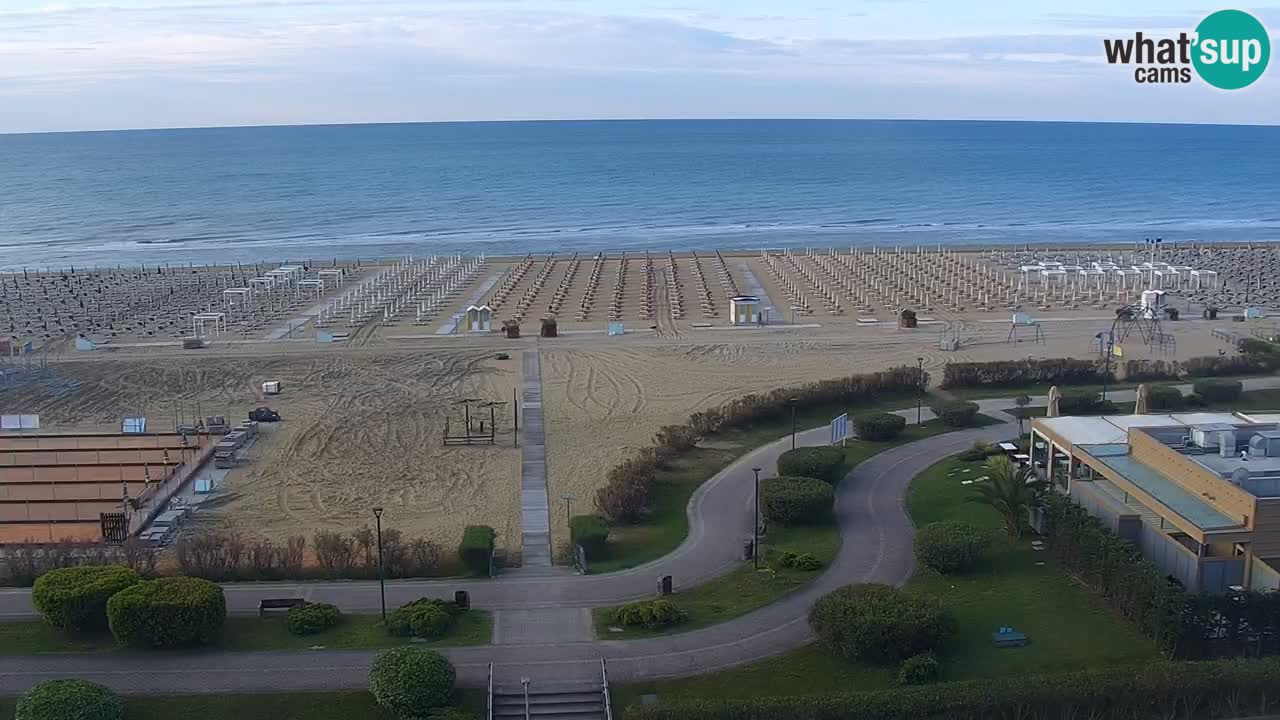 The beach of Bibione webcam – Italy