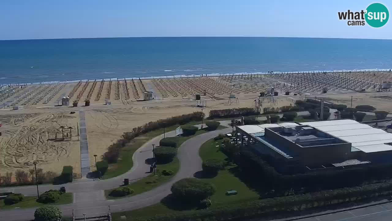 The beach of Bibione webcam – Italy