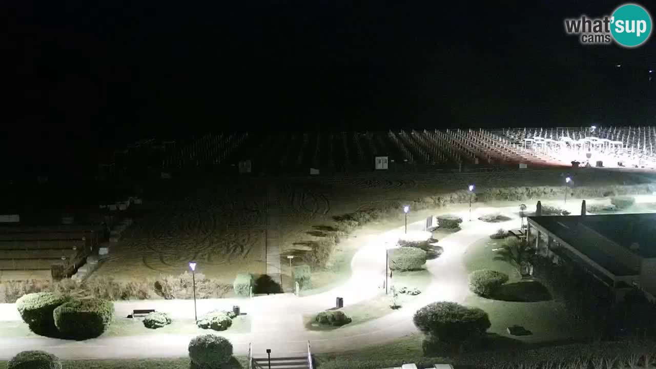The beach of Bibione webcam – Italy