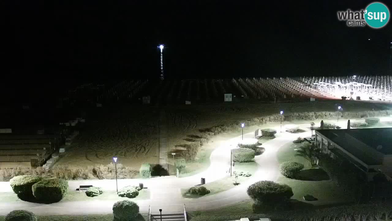 The beach of Bibione webcam – Italy