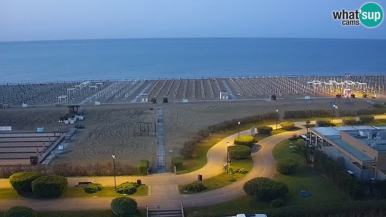The beach of Bibione webcam – Italy