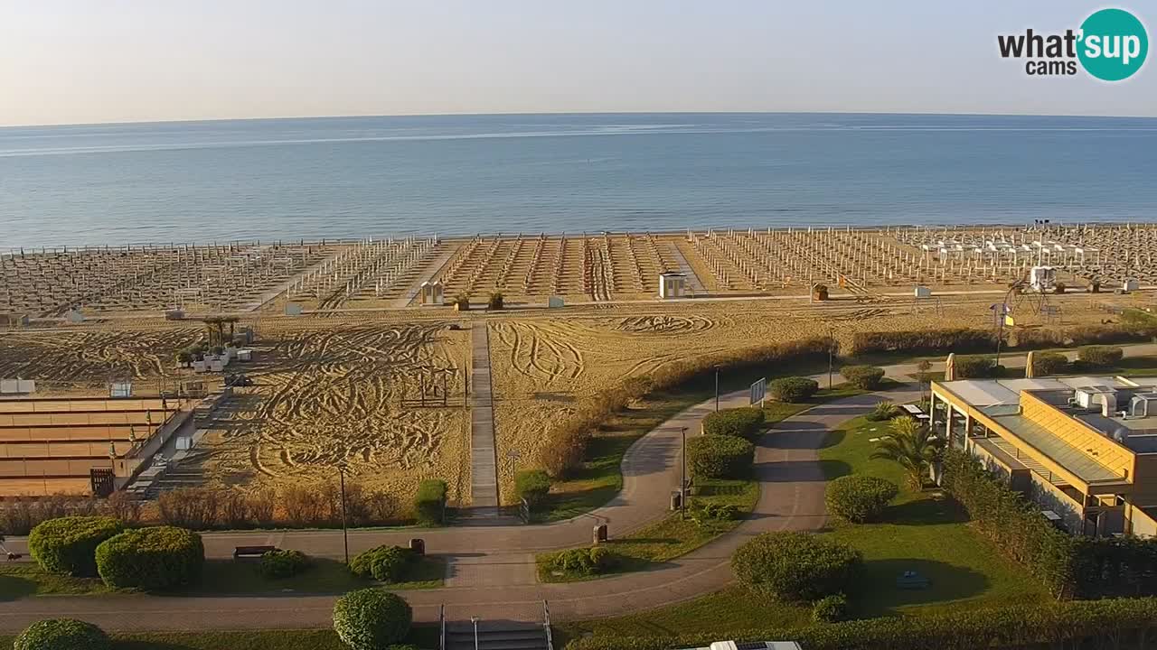 The beach of Bibione webcam – Italy