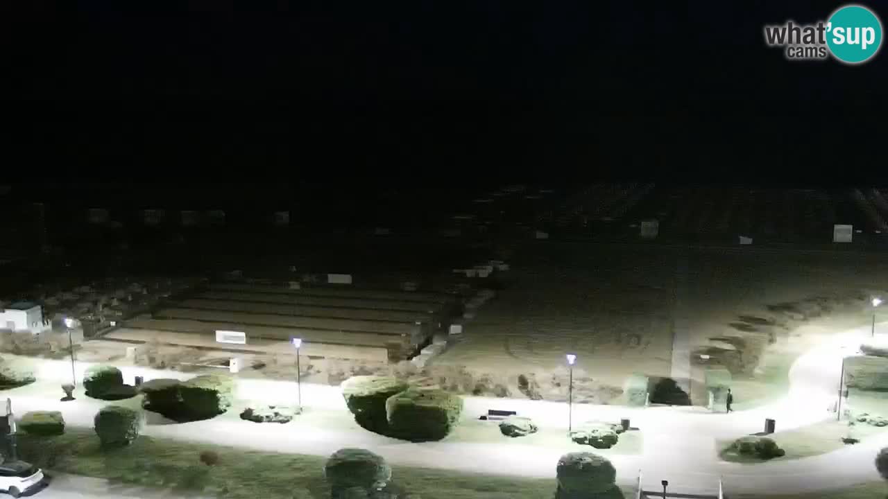 La spiaggia di Bibione webcam live e piazzale Zenit