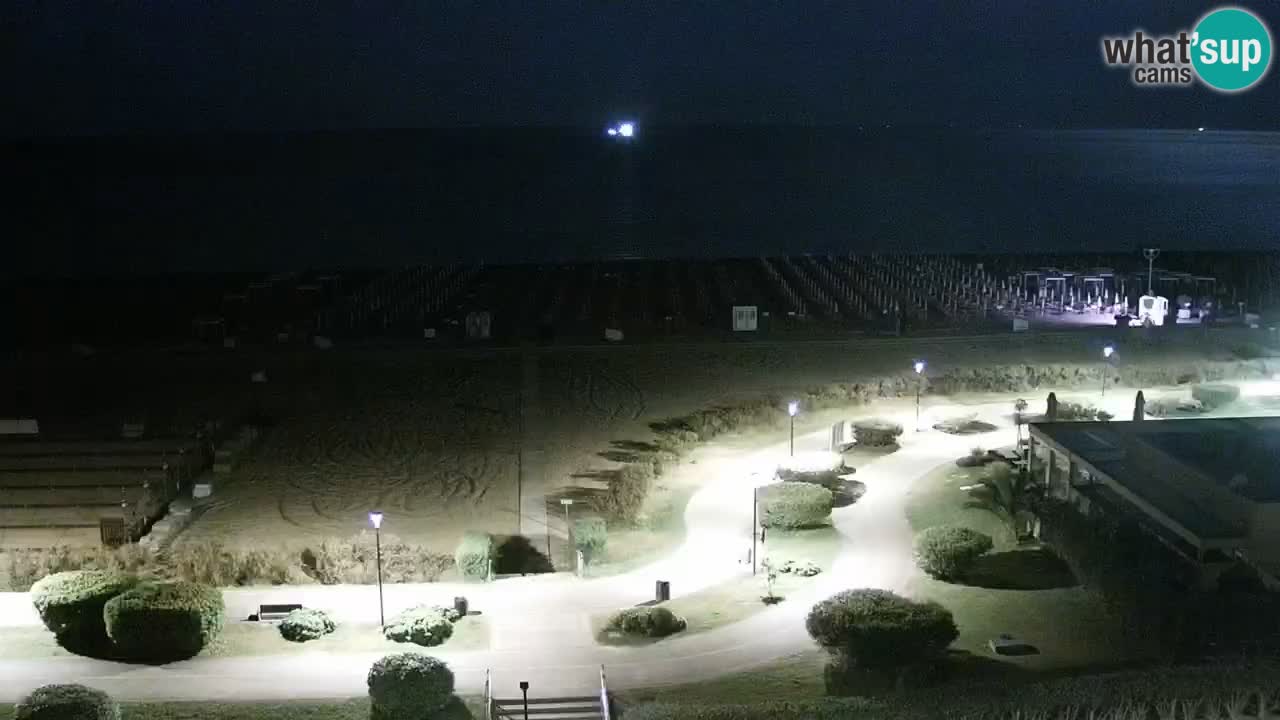 The beach of Bibione webcam – Italy