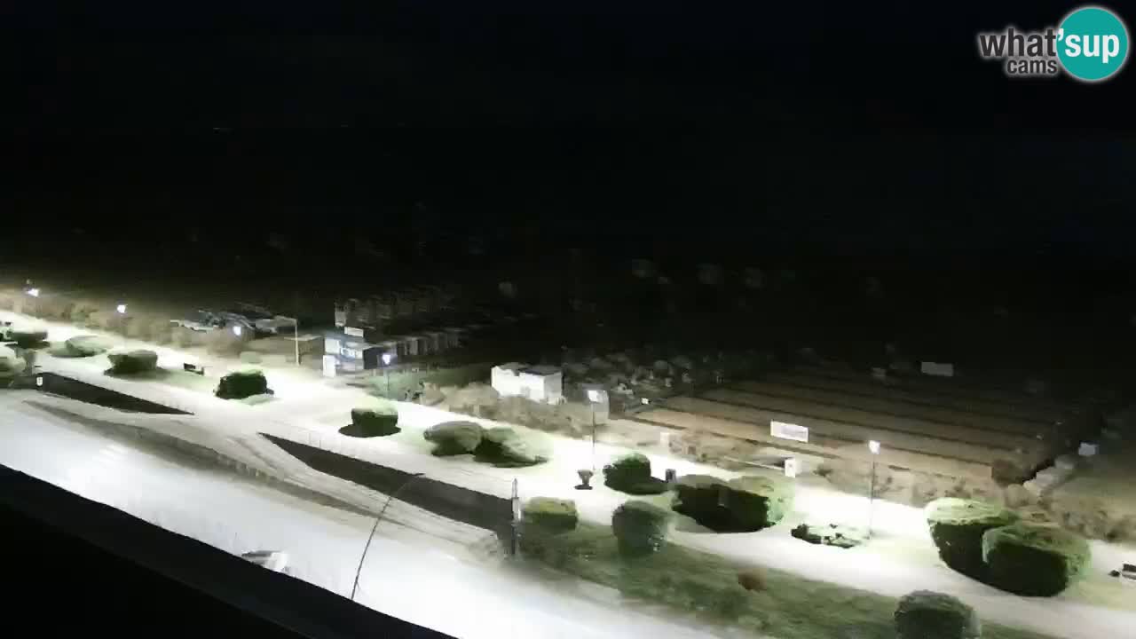 The beach of Bibione webcam – Italy