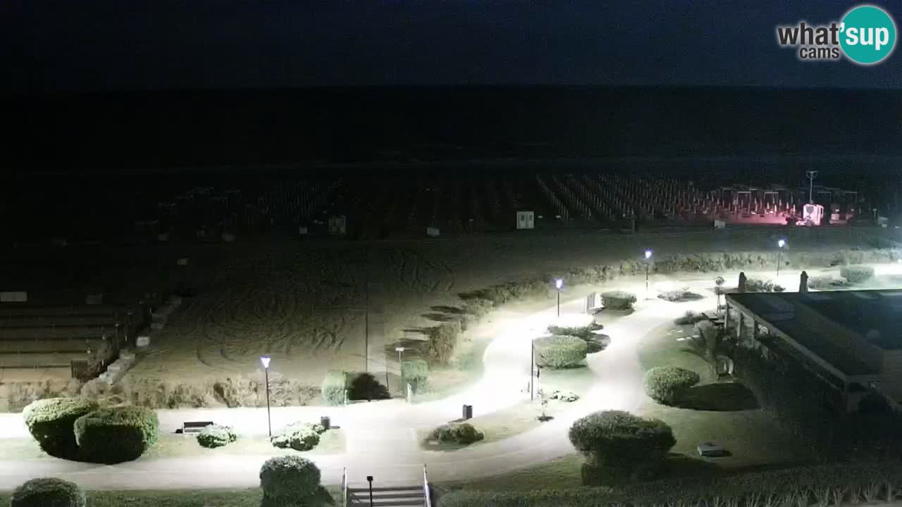 La spiaggia di Bibione webcam live e piazzale Zenit