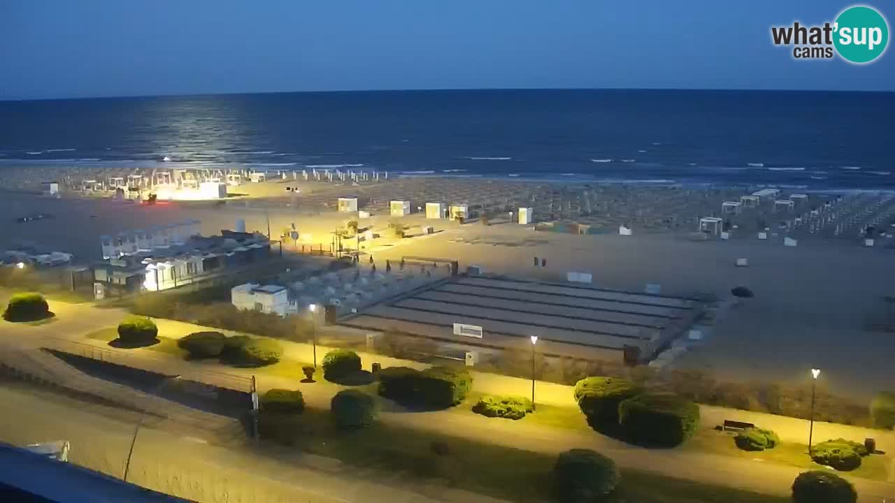The beach of Bibione webcam – Italy