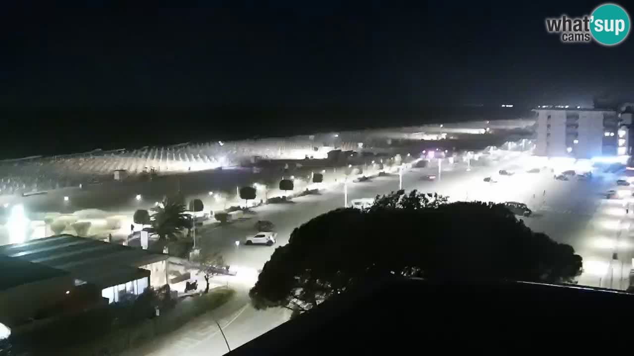 La spiaggia di Bibione webcam live e piazzale Zenit