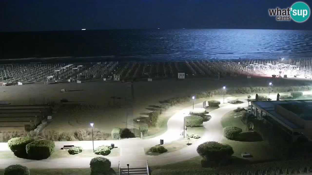 The beach of Bibione webcam – Italy