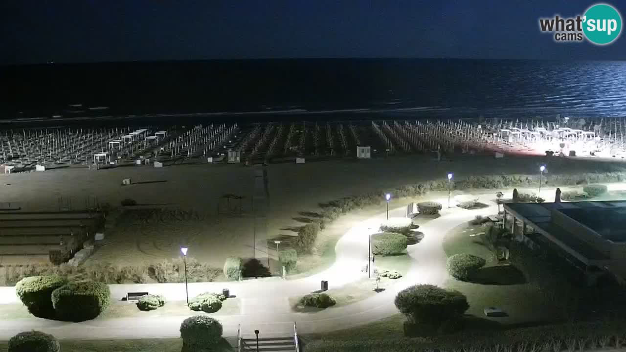 The beach of Bibione webcam – Italy