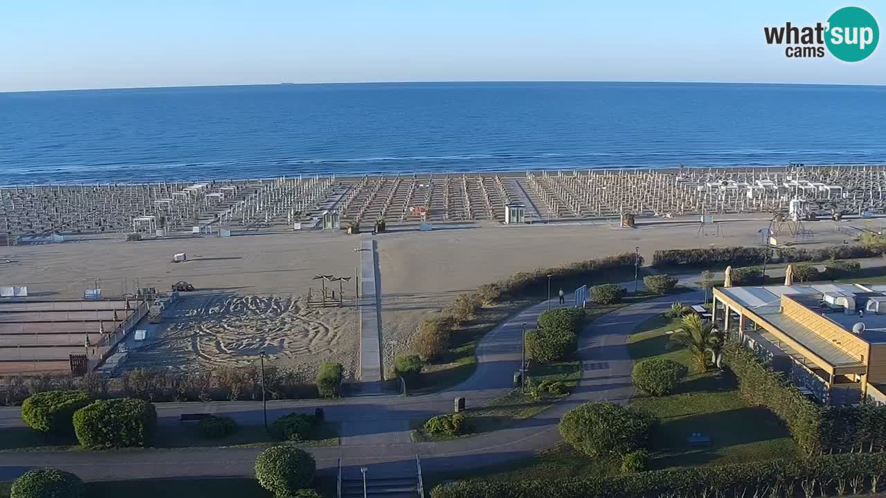 The beach of Bibione webcam – Italy