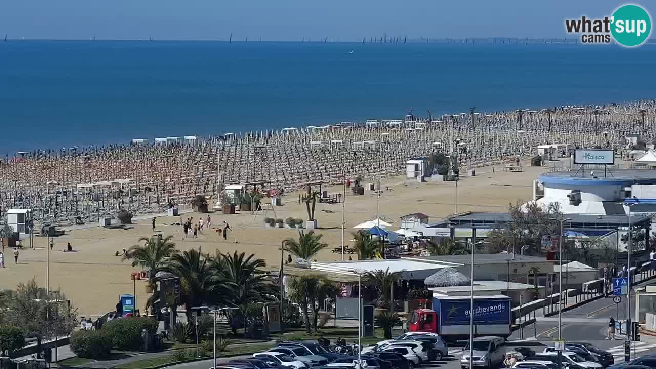 The beach of Bibione webcam – Italy