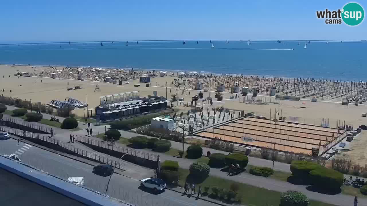 La camera en vivo de la playa de Bibione – Italia