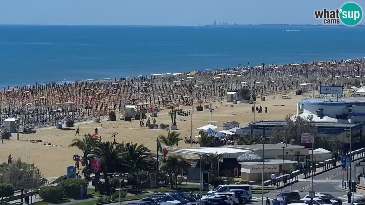 The beach of Bibione webcam – Italy