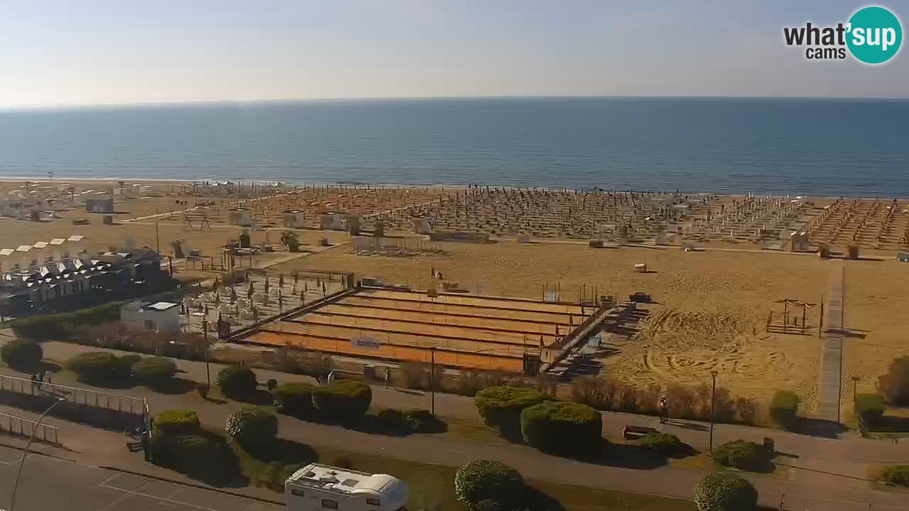 La camera en vivo de la playa de Bibione – Italia