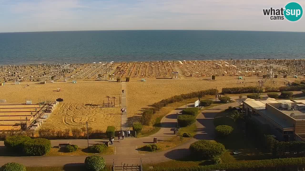 The beach of Bibione webcam – Italy