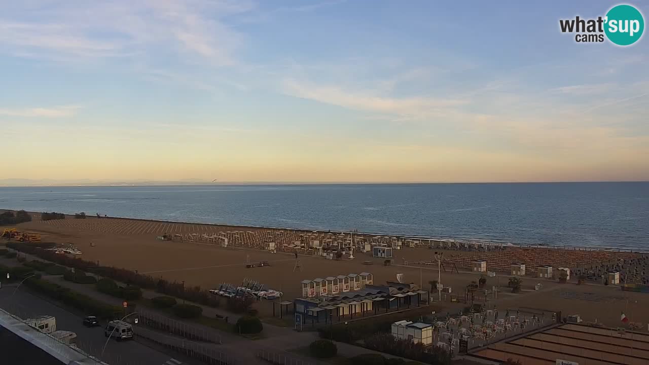 The beach of Bibione webcam – Italy
