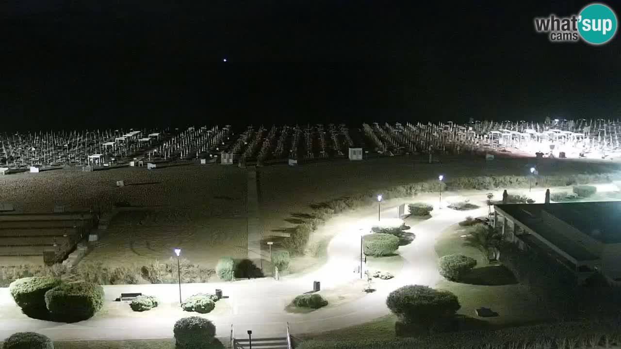 La spiaggia di Bibione webcam live e piazzale Zenit