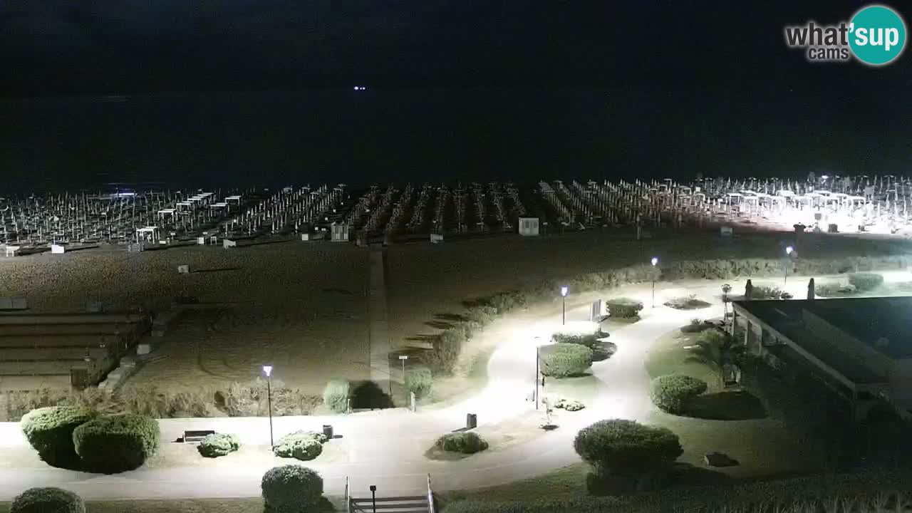La spiaggia di Bibione webcam live e piazzale Zenit