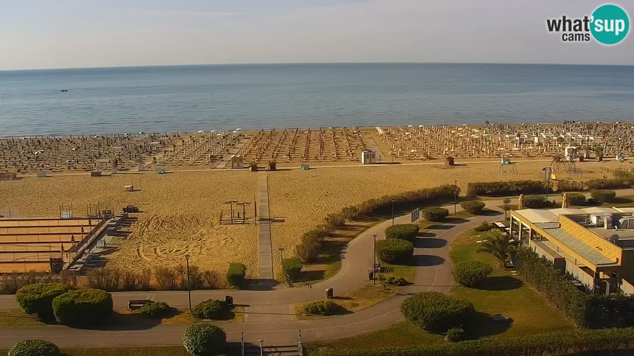 The beach of Bibione webcam – Italy