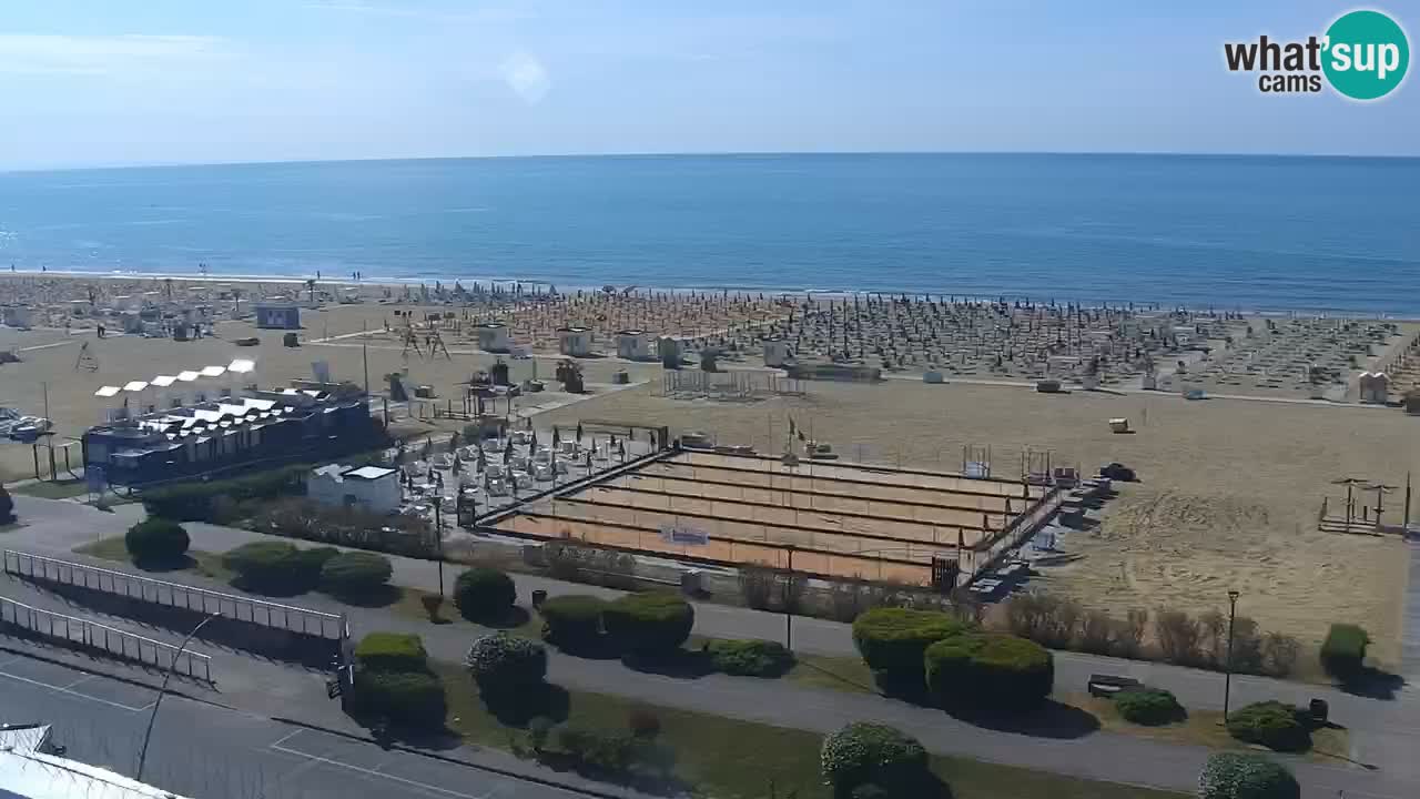 The beach of Bibione webcam – Italy