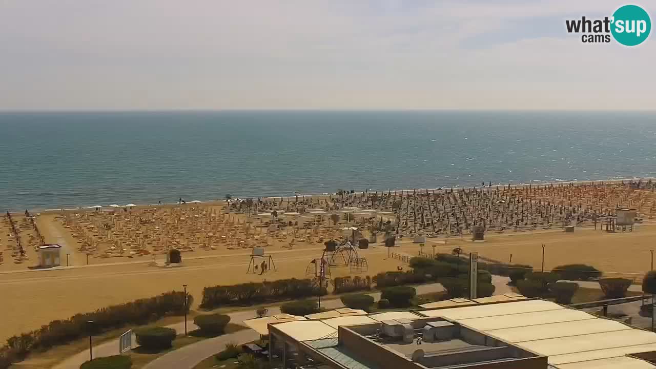 The beach of Bibione webcam – Italy