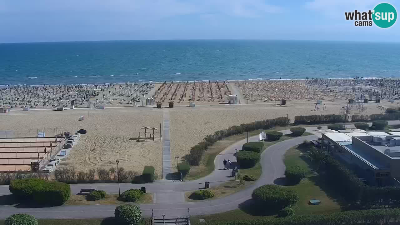 The beach of Bibione webcam – Italy