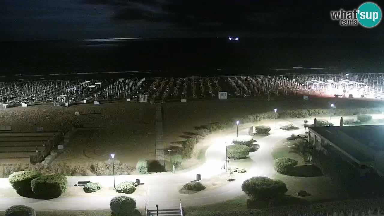 The beach of Bibione webcam – Italy