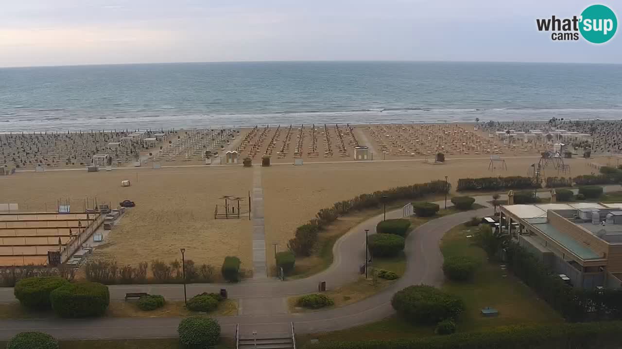 The beach of Bibione webcam – Italy