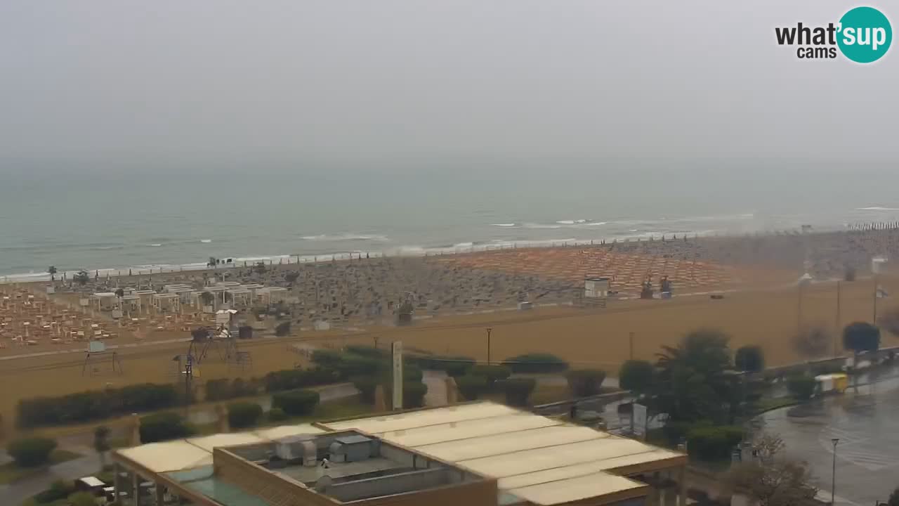 The beach of Bibione webcam – Italy