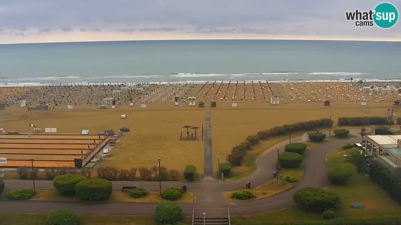 The beach of Bibione webcam – Italy