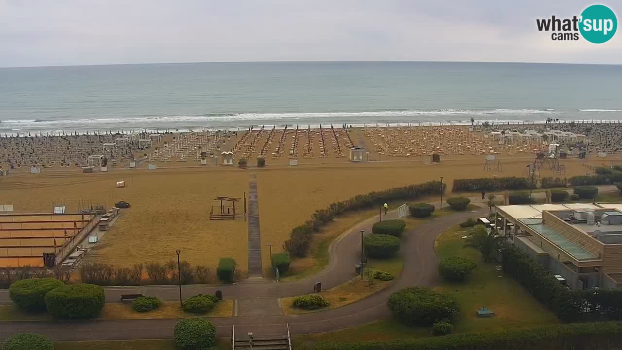 The beach of Bibione webcam – Italy