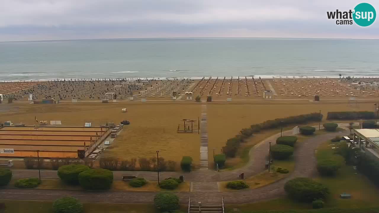 The beach of Bibione webcam – Italy