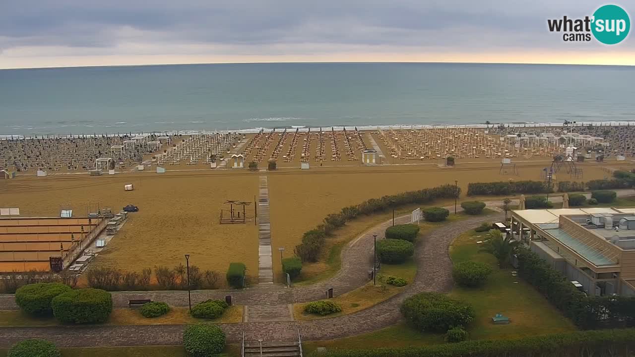 The beach of Bibione webcam – Italy