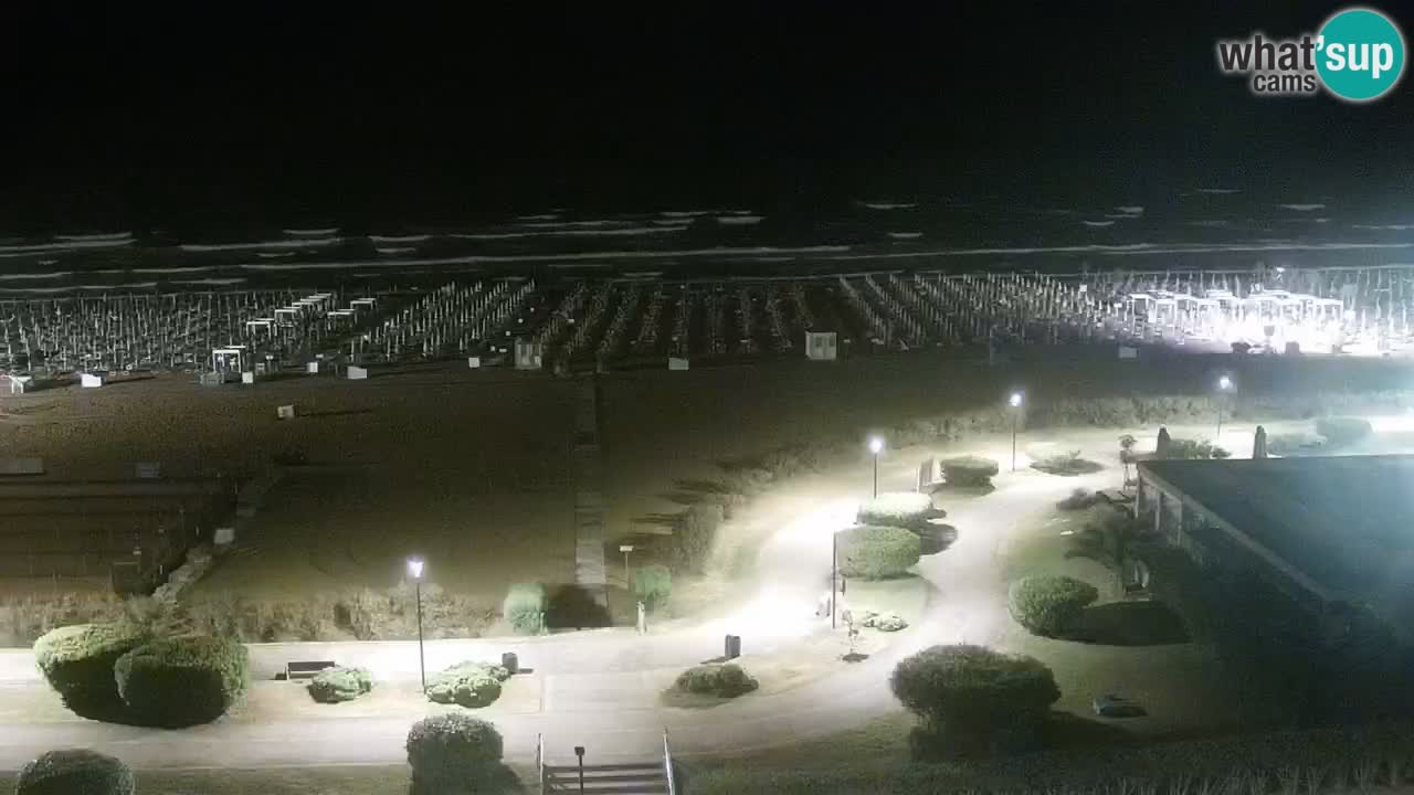 La spiaggia di Bibione webcam live e piazzale Zenit