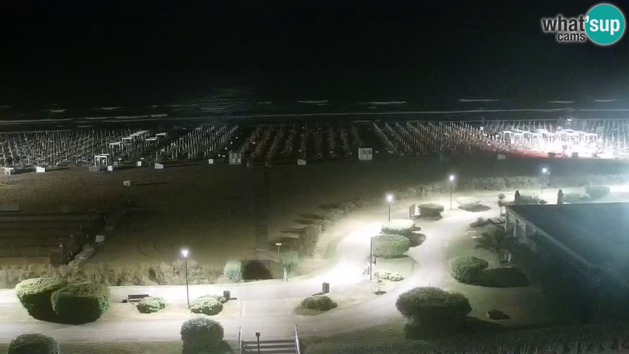 La spiaggia di Bibione webcam live e piazzale Zenit