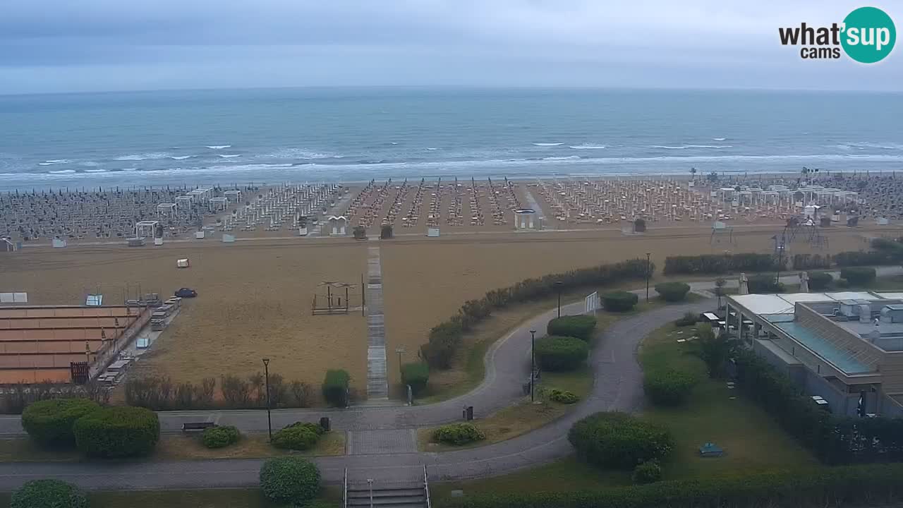 The beach of Bibione webcam – Italy