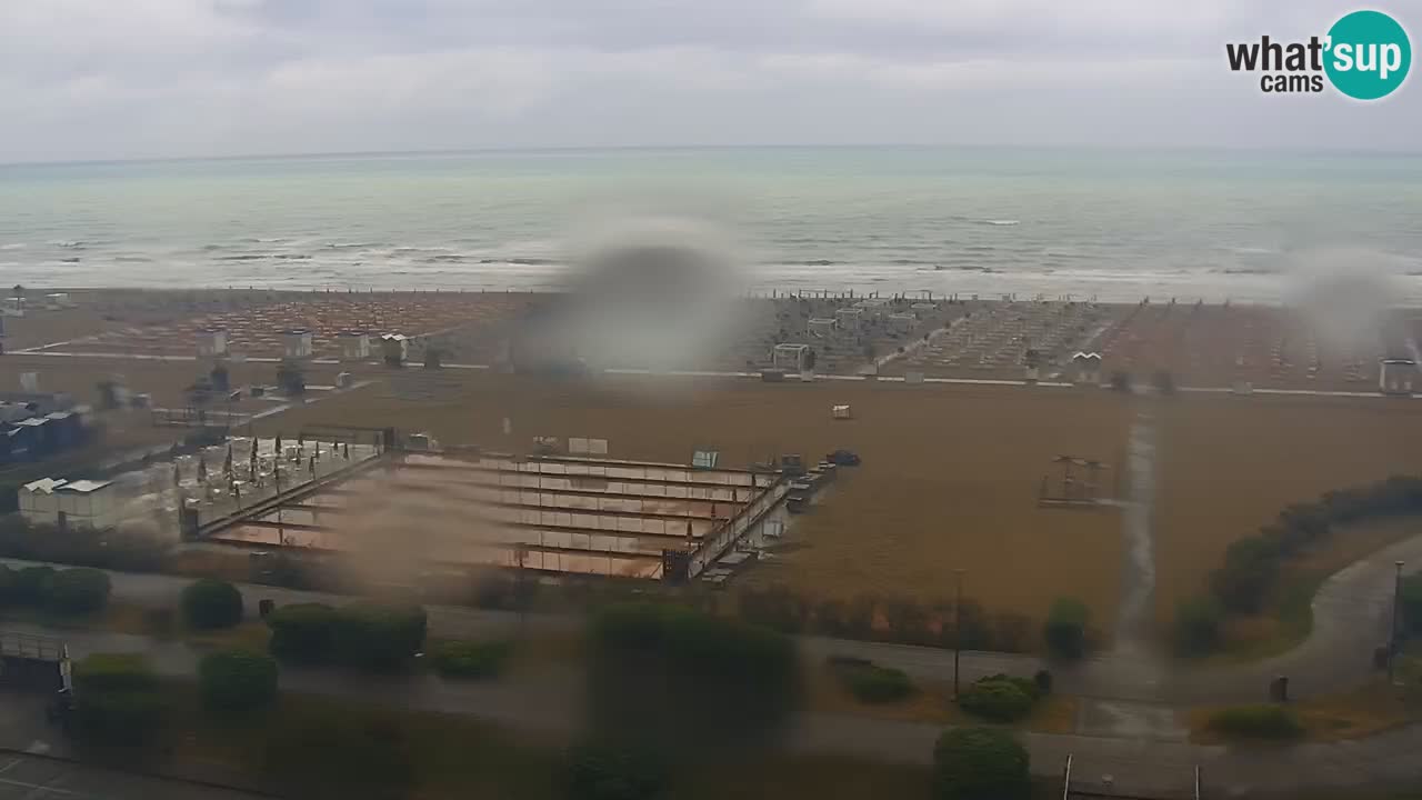 La spiaggia di Bibione webcam live e piazzale Zenit