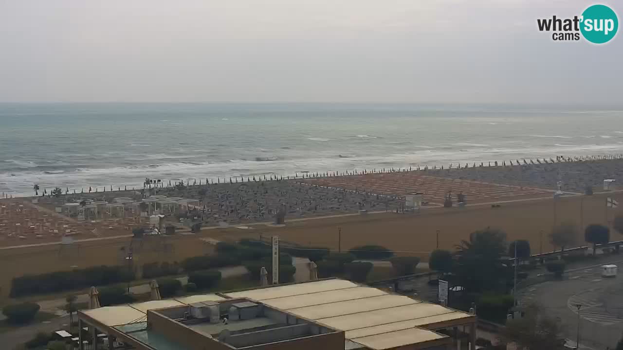 The beach of Bibione webcam – Italy